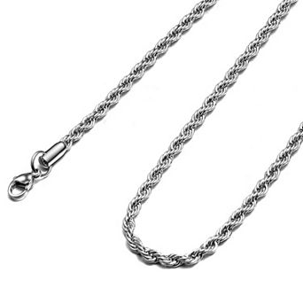 Stainless Steel Twist Chain Necklace