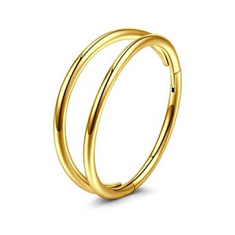 Double Nose Hoop Ring
