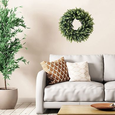 20" Boxwood Wreath Spring Summer All Seasons Home Decoration
