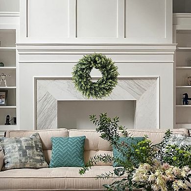 20" Boxwood Wreath Spring Summer All Seasons Home Decoration