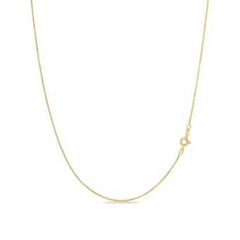 Thin & Sturdy 1mm Italian Box Chain Necklace