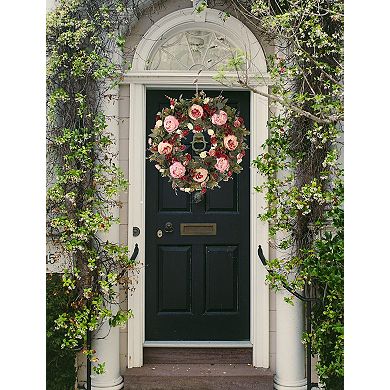 24in Spring Summer Wreath Silk Grapevine Door Decorative