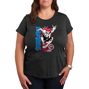 Plus Size Marvel Spider-Man Brand New Day Jump Action Graphic Tee