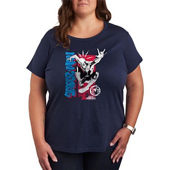 Plus Size Marvel Spider-Man Brand New Day Jump Action Graphic Tee