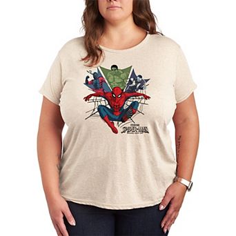 Plus Size Marvel Spider-Man Brand New Day Crew Collage Graphic Tee