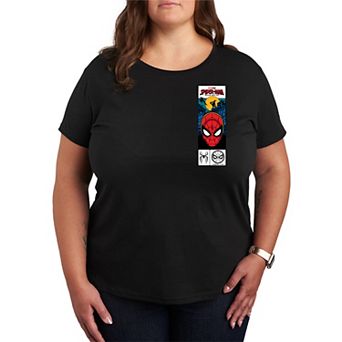 Plus Size Marvel Spider-Man Brand New Day Tag Box Graphic Tee