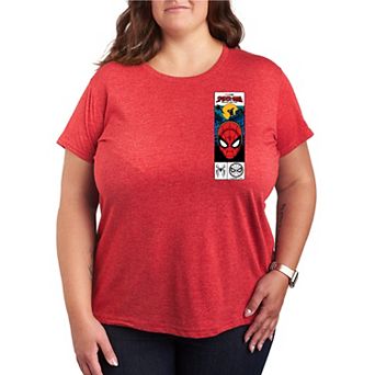 Plus Size Marvel Spider-Man Brand New Day Tag Box Graphic Tee