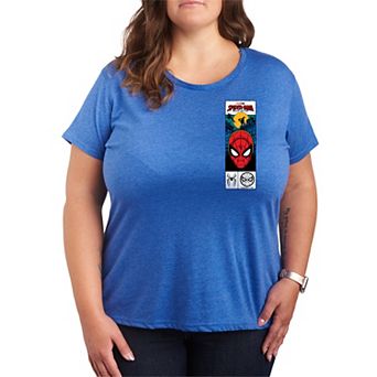 Plus Size Marvel Spider-Man Brand New Day Tag Box Graphic Tee