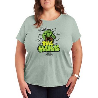 Plus Size Marvel Spider-Man Brand New Day The Hulk Graffi Graphic Tee