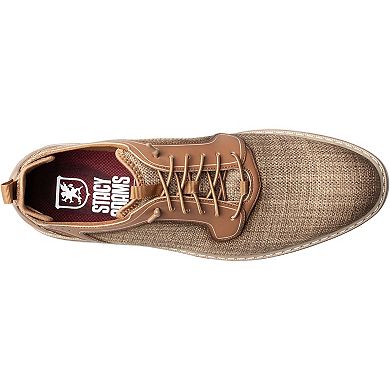 Stacy Adams Sebert Men's Lace-Up Elastic Plain Toe Sneakers