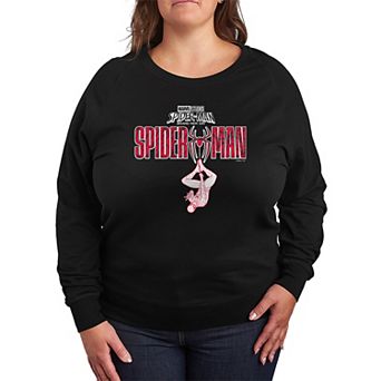 Plus Size Marvel Spider-Man Brand New Day Logo French Terry Long Sleeve Tee
