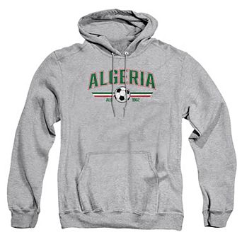 Big & Tall Algeria Futbol Soccer Graphic Pullover Hoodie