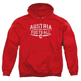 Big & Tall Austria Soccer Ball Graphic Pullover Hoodie