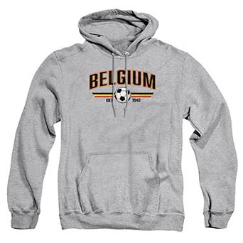Big & Tall Belgium World Soccer Graphic Pullover Hoodie