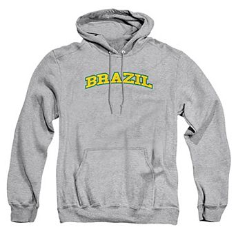 Big & Tall Brazil Futbol Soccer Graphic Pullover Hoodie