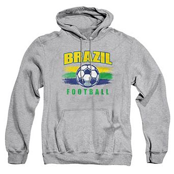 Big & Tall Brazil World Football Graphic Pullover Hoodie