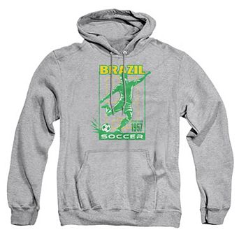 Big & Tall Brazil Soccer Graphic Pullover Hoodie