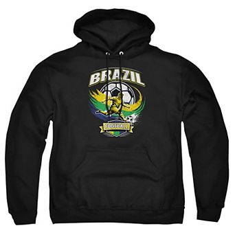 Big & Tall Brazil Soccer Graphic Pullover Hoodie