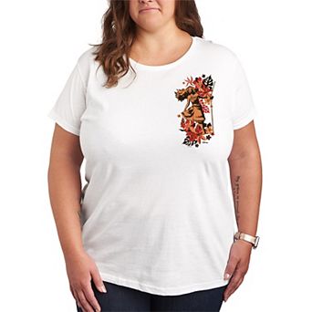 Plus Size Disney's Moana Tropical Floral Graphic Tee