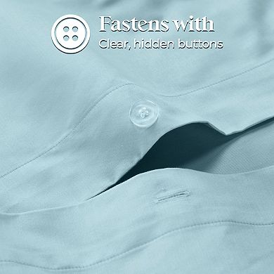 SUPERIOR Embroidered Egyptian Cotton 650 Thread Count Duvet Cover Set