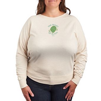Plus Size Disney's Moana The Heart Of Te Fiti French Terry Long Sleeve Tee