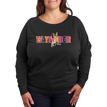 Plus Size Disney's Moana Wayfinder French Terry Long Sleeve Tee