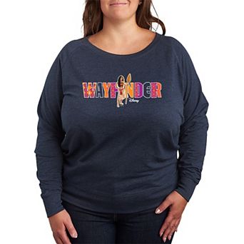 Plus Size Disney's Moana Wayfinder French Terry Long Sleeve Tee