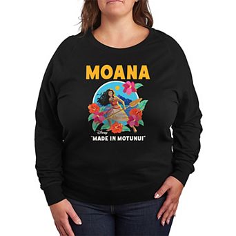 Plus Size Disney's Moana "Made In Motunui" French Terry Long Sleeve Tee