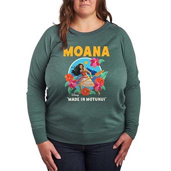 Plus Size Disney's Moana "Made In Motunui" French Terry Long Sleeve Tee