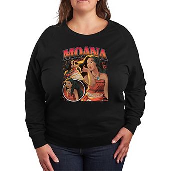 Plus Size Disney's Moana Bootleg French Terry Long Sleeve Tee