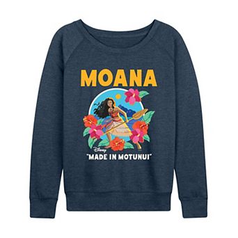 Women's Disney's Moana "Made In Motunui" French Terry Long Sleeve Tee