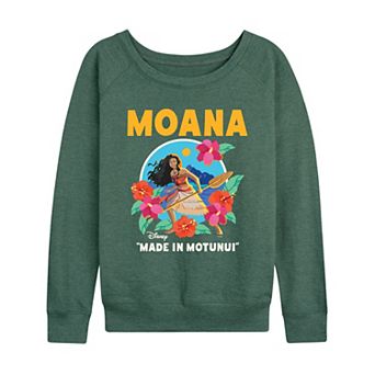 Women's Disney's Moana "Made In Motunui" French Terry Long Sleeve Tee