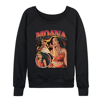 Women's Disney's Moana Bootleg French Terry Long Sleeve Tee