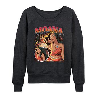 Women's Disney's Moana Bootleg French Terry Long Sleeve Tee