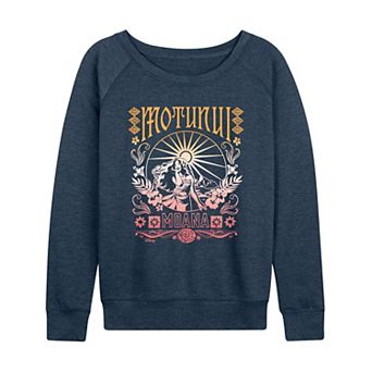 Women's Disney's Moana Motunui Sunset French Terry Long Sleeve Tee