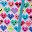 Happy Hearts Blue