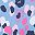 Colrful Cheetah Blue