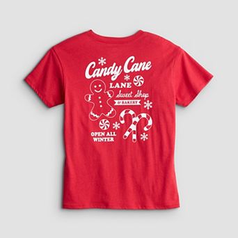 Girls 6-20 SO® Short Sleeve Oversized Holiday Graphic Tee in Regular & Plus Size