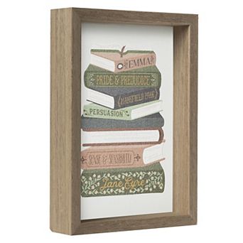 Stacked Books Caption Box
