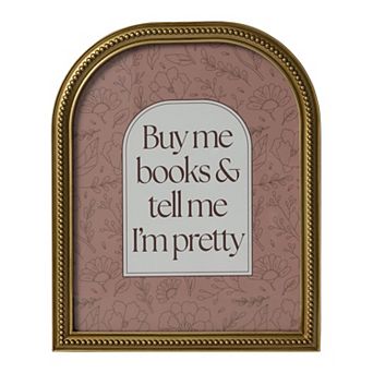 Buy Me Books Framed Tabletop Art