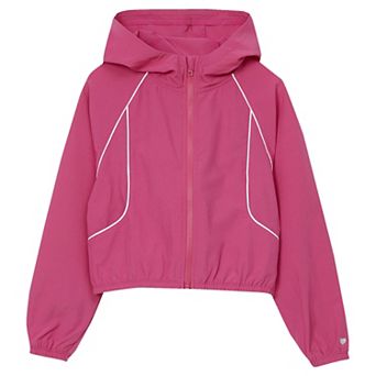 Girls 8-16 Lands' End Active Long Sleeve Hooded Track Jacket