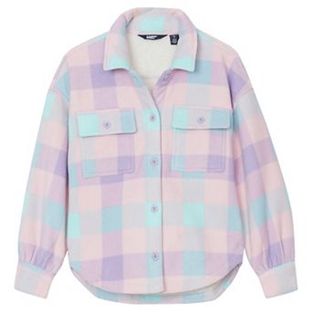 Girls 2-20 Lands' End Boxy Sherpa Shirt Jacket