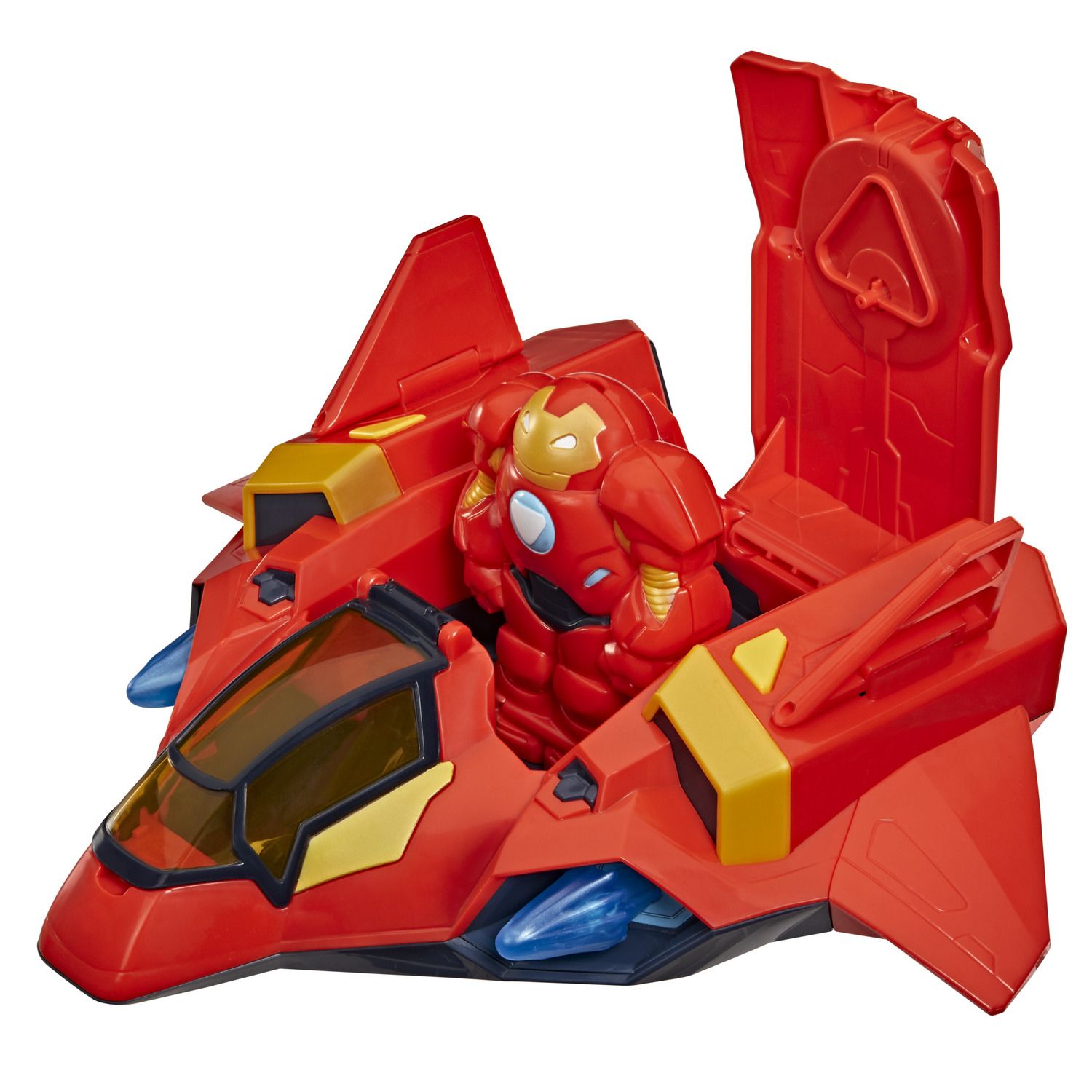 Детские фигурки Disney Jr. Series Marvel's Iron Man & His Awesome Friends Giant-Sized Armor Iron Jet by Hasbro — фото 4