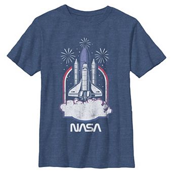 Boys 6-20 NASA Fireworks Graphic Tee