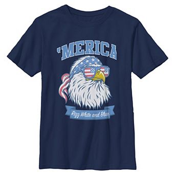 Boys 6-20 Americana Merica Eagle Graphic Tee