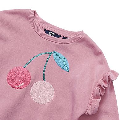 Girls 2-16 Lands' End Long Sleeve Ruffle Sweatshirt