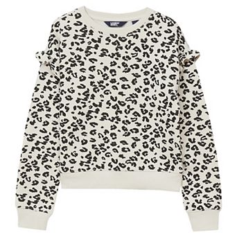 Girls 2-16 Lands' End Long Sleeve Ruffle Sweatshirt