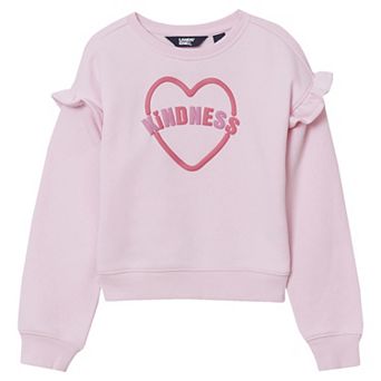 Girls 2-16 Lands' End Long Sleeve Ruffle Sweatshirt