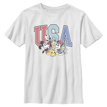 Boys 6-20 Disney's Mickey Mouse And Friends Americana USA Graphic Tee