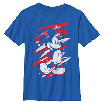 Boys 6-20 Disney's Mickey Mouse Red White And Blue Graphic Tee
